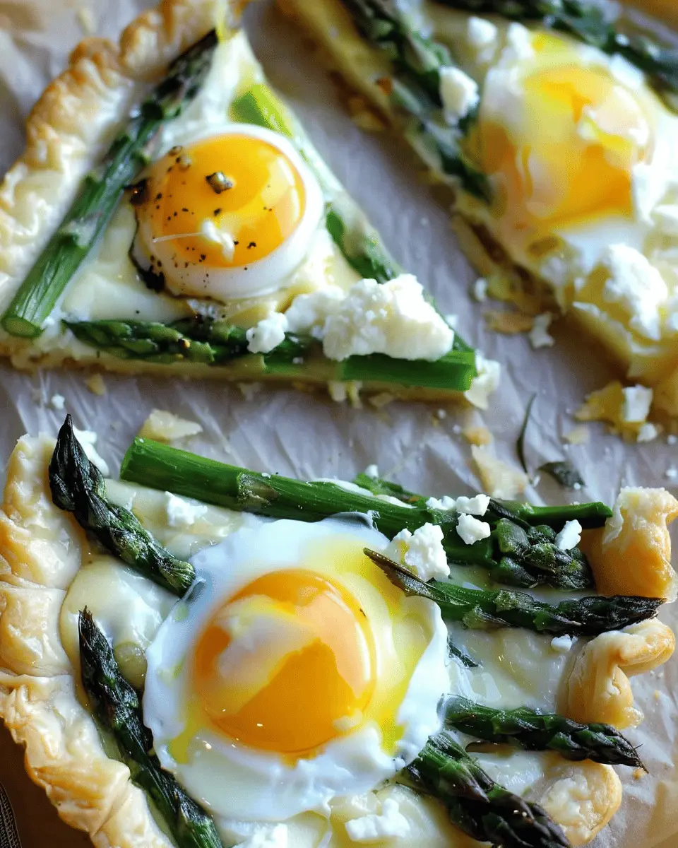 Asparagus tart with egg and goat cheese: A delectable twist