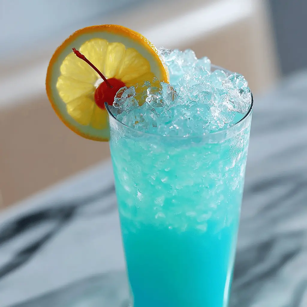 Blue Lagoon Mocktail