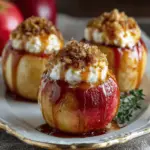 Cheesecake Stuffed Baked Apples