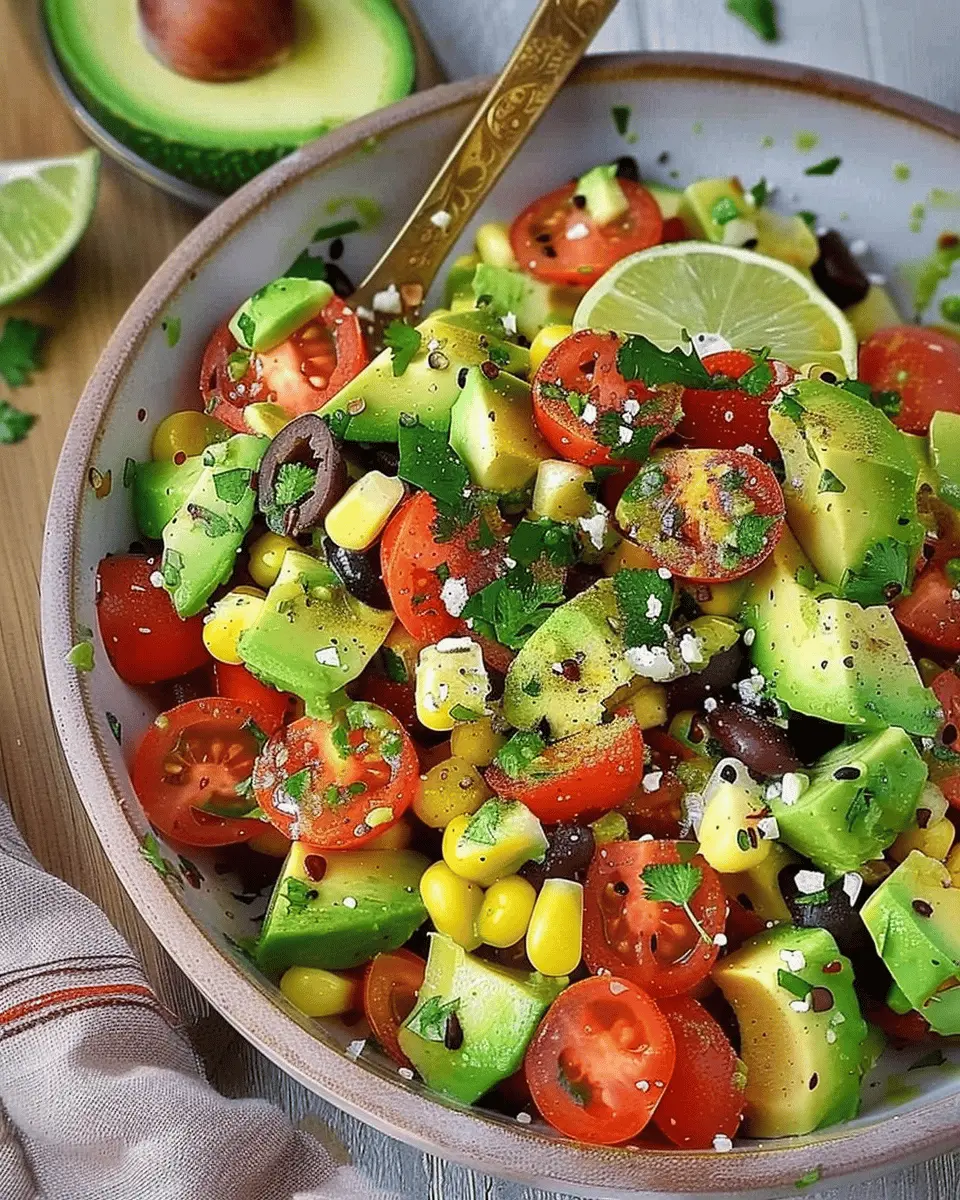 Mexican Avocado Salad with Turkey Bacon: A Fresh and Easy Delight