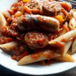 Slow Cooked One Pot Sausage and Peppers