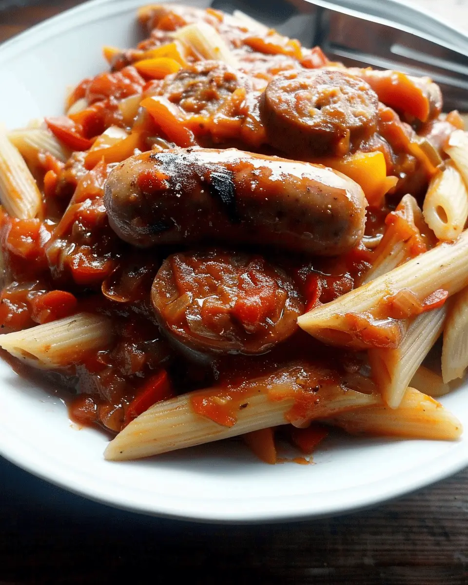 Slow Cooked One Pot Sausage and Peppers: Easy Family Favorite Recipe
