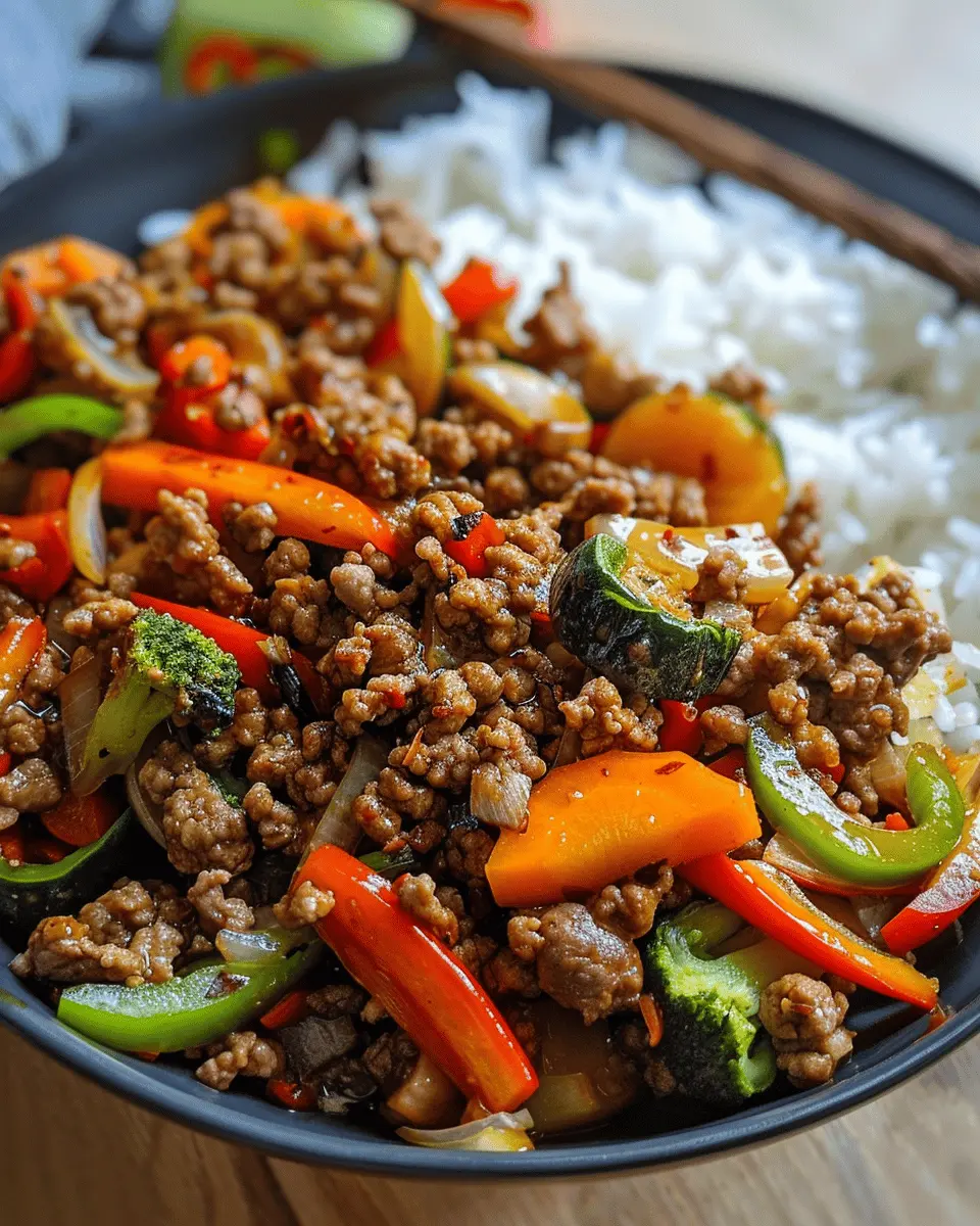 30-Minute Spicy Ground Beef Stir-Fry: Quick & Flavorful Delight