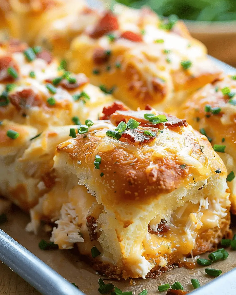 Cheesy Chicken Bacon Ranch Pull Apart Rolls: The Best Indulgent Snack