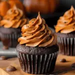 Chocolate Pumpkin Cupcakes