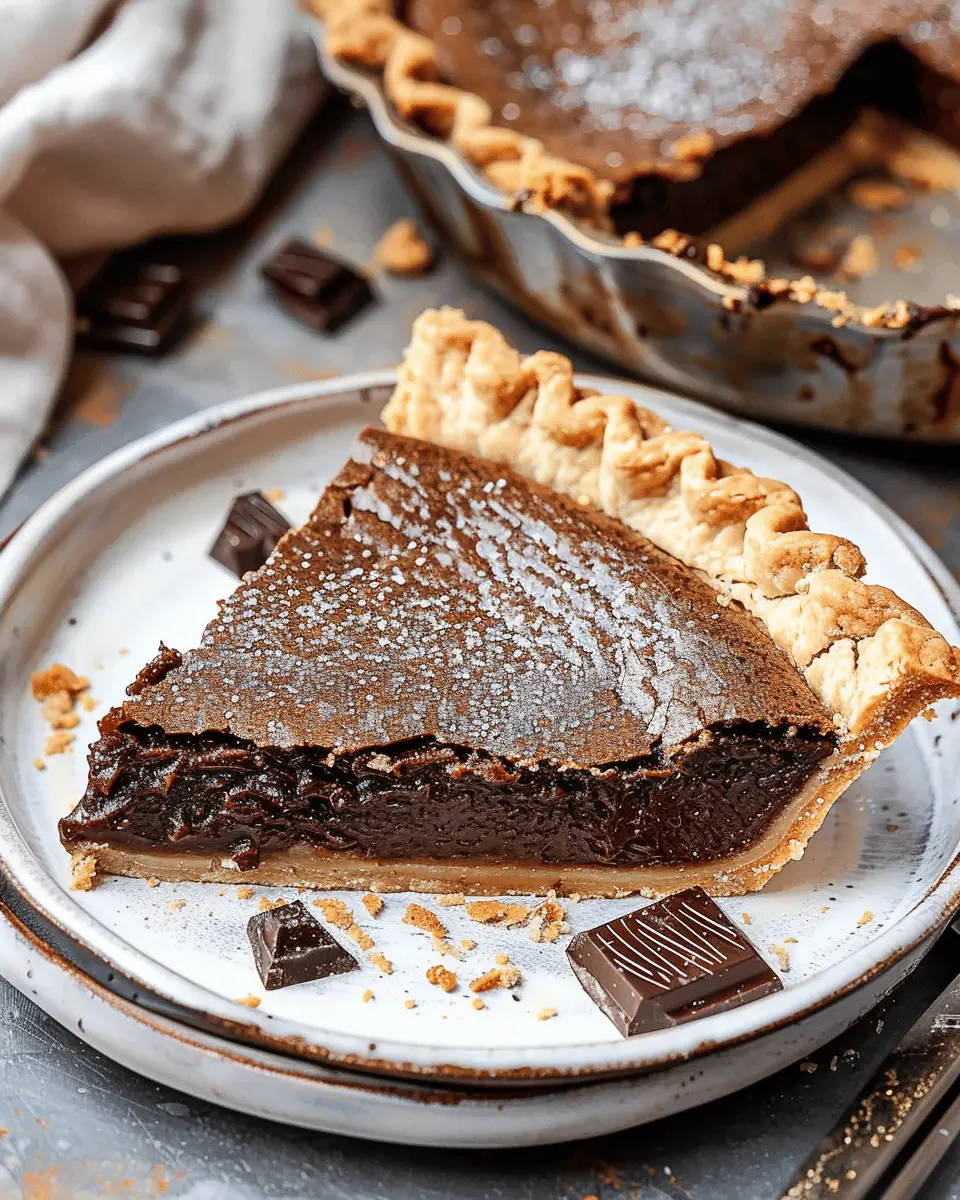 Dark Chocolate Chess Pie: Easy, Indulgent Delight at Home