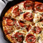 Easy Cast Iron Skillet Pizza