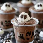 Easy Ghosts in the Graveyard Chocolate Pudding Cups