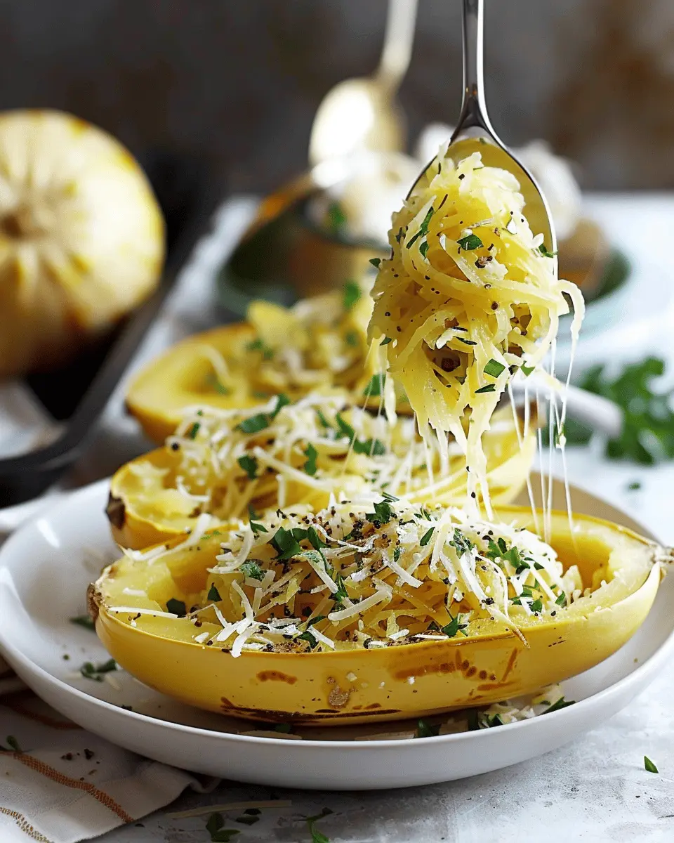 Garlic Parmesan Spaghetti Squash: Easy, Healthy, and Indulgent