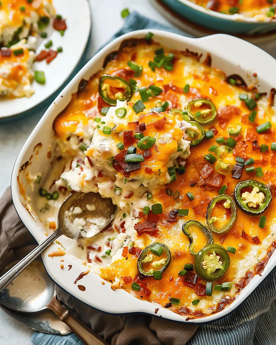 Jalapeño Popper Casserole: Indulgent Comfort with Turkey Bacon