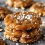 No-Bake Salted Caramel Cookies