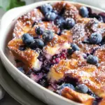 Overnight Blueberry French Toast Casserole