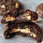 Peanut Butter Stuffed Chocolate Cookies