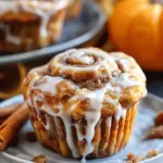Pumpkin Cinnamon Roll Muffins