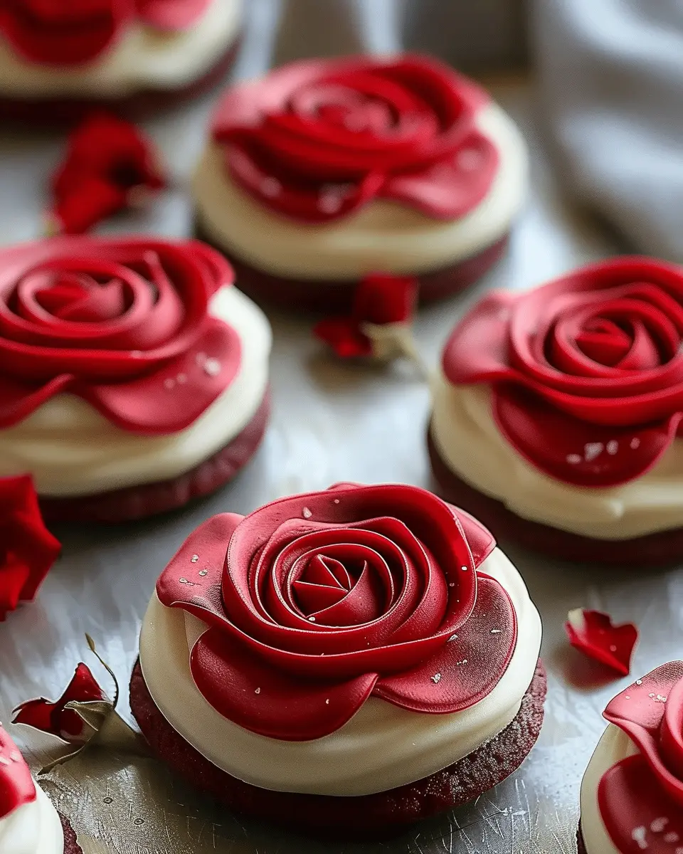 Red Velvet Butter Cookie Roses: Best Indulgent Treat to Make at Home