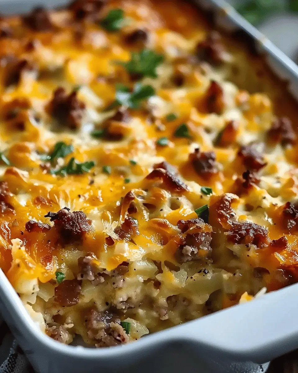 Sausage Hash Brown Breakfast Casserole: Easy and Delicious Recipe
