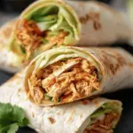 Slow Cooker Shredded BBQ Chicken Wraps
