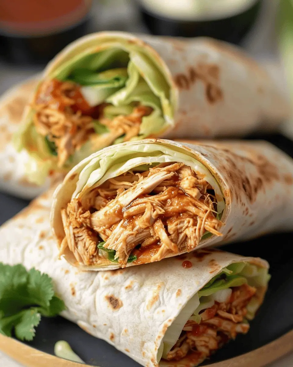 Slow Cooker Shredded BBQ Chicken Wraps: Easy and Delicious Meal