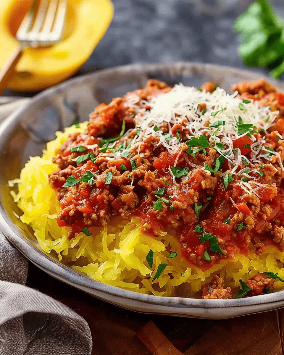Spaghetti Squash Bolognese: Easy Turkey Bacon Twist Recipe