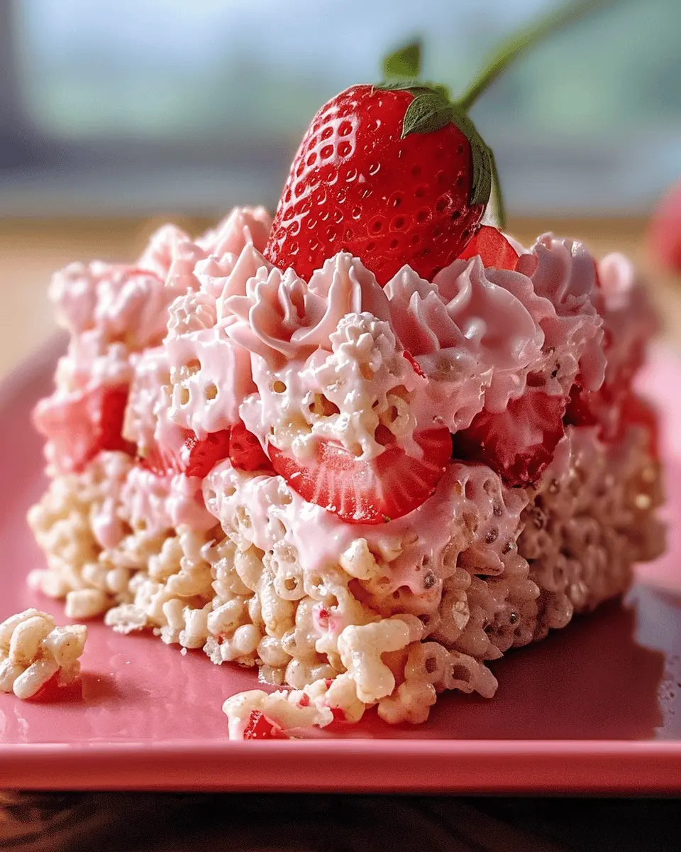 Strawberry Shortcake Rice Krispie Treats: Easy, Indulgent Delights