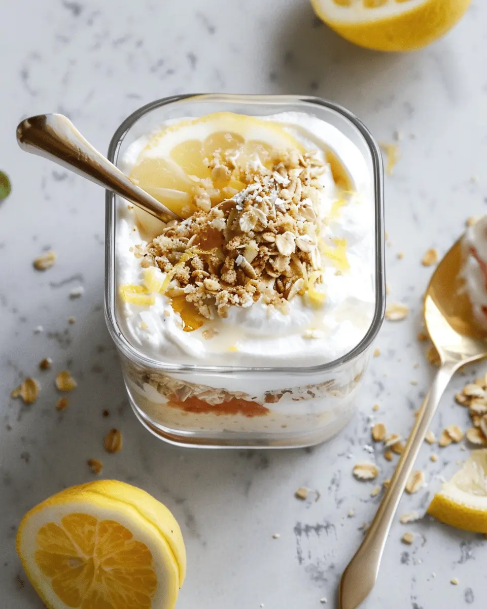 Lemon Cheesecake Overnight Oats Recipe: Easy High Protein Delight