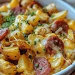 Cheesy Ranch Potatoes and Smoked Sausage