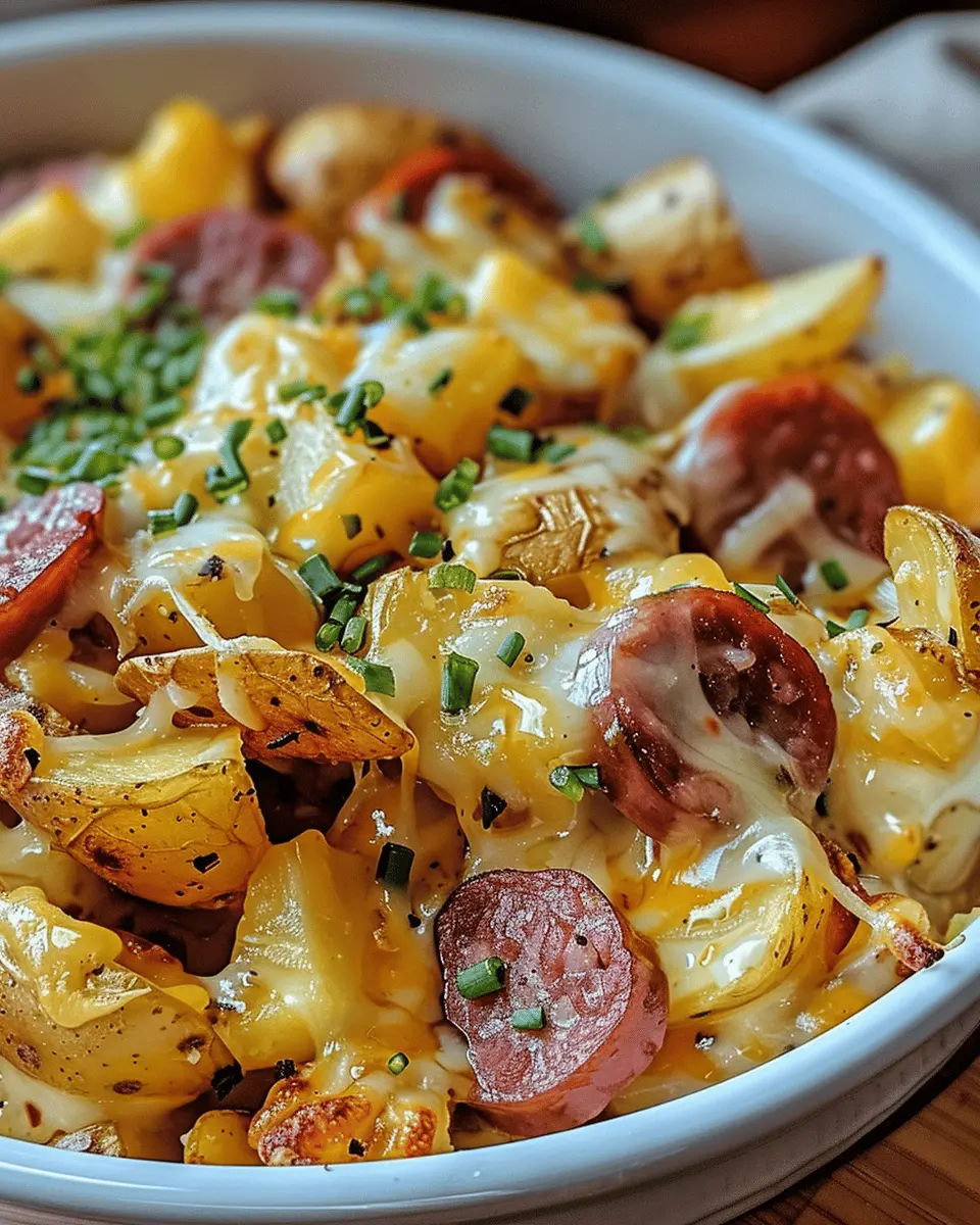 Cheesy Ranch Potatoes and Smoked Sausage: Indulgent Comfort Food Delight
