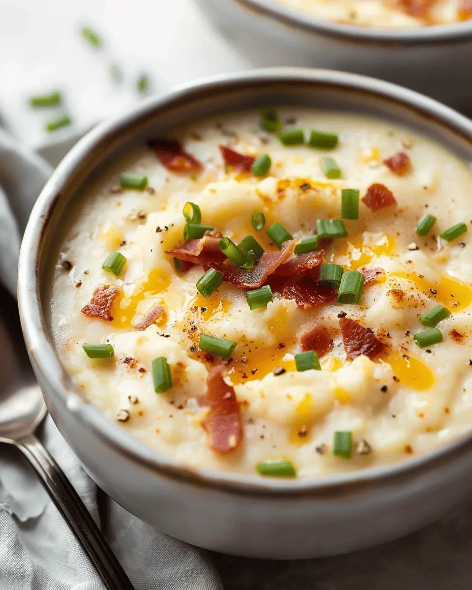 Easy Baked Potato Soup: Creamy Comfort with Turkey Bacon & Chicken Ham