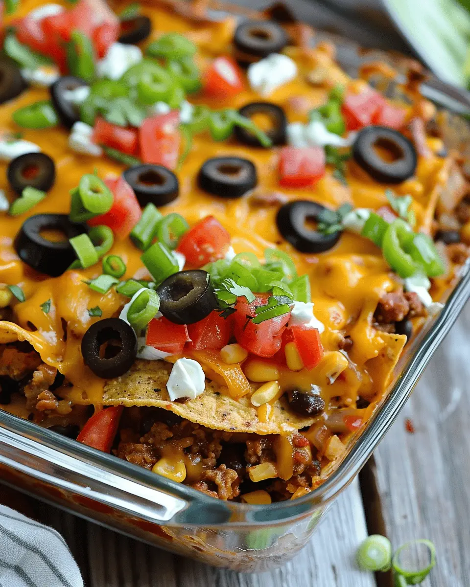 Walking Taco Casserole: Indulgent Fiesta of Flavors Awaits