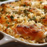 Garlic Butter Chicken and Rice Casserole 30 Minutes Easy Delicious