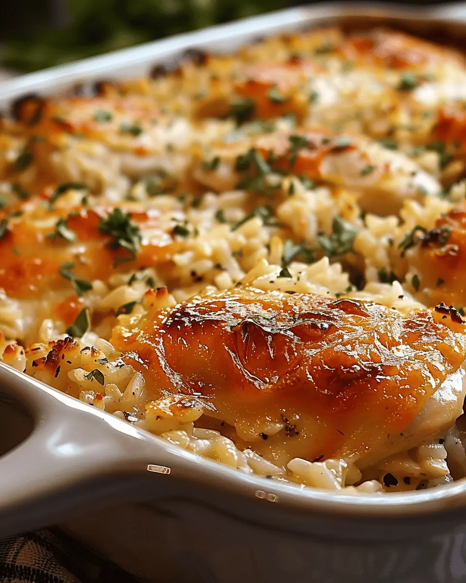 Garlic Butter Chicken and Rice Casserole: Easy and Delicious in 30 Minutes