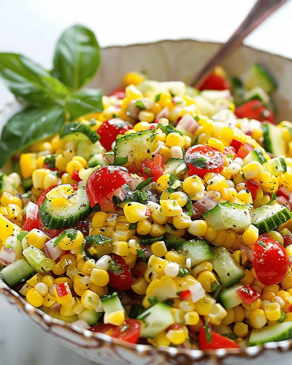 Corn Salad Delight: Refreshing, Easy, and Packed with Flavor