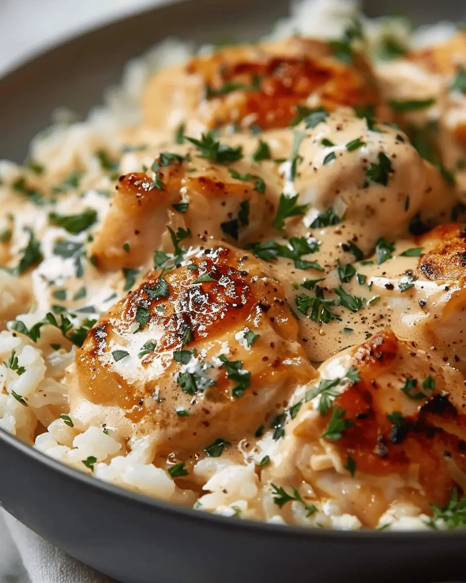 Sizzle Up Creamy Smothered Chicken And Rice: The Best Comfort Meal