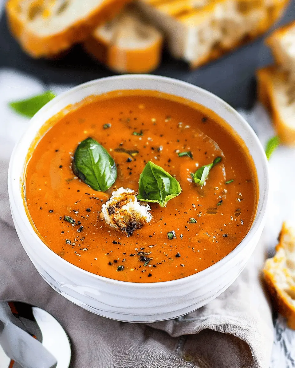 Roasted Tomato Basil Soup: The Best Comfort Food Recipe