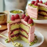 Raspberry Pistachio Cake