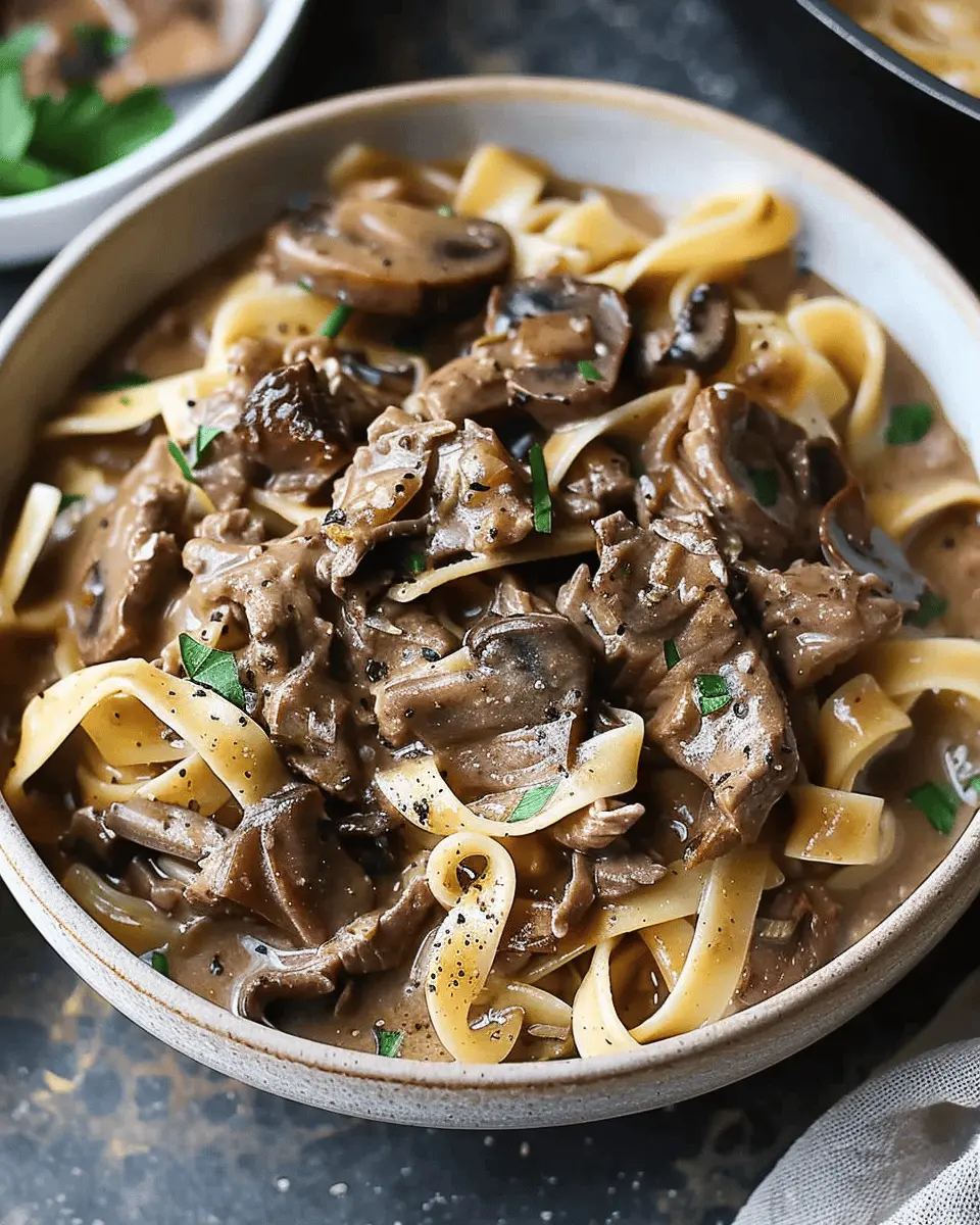 beef stroganoff recipe: a creamy and easy twist with turkey bacon