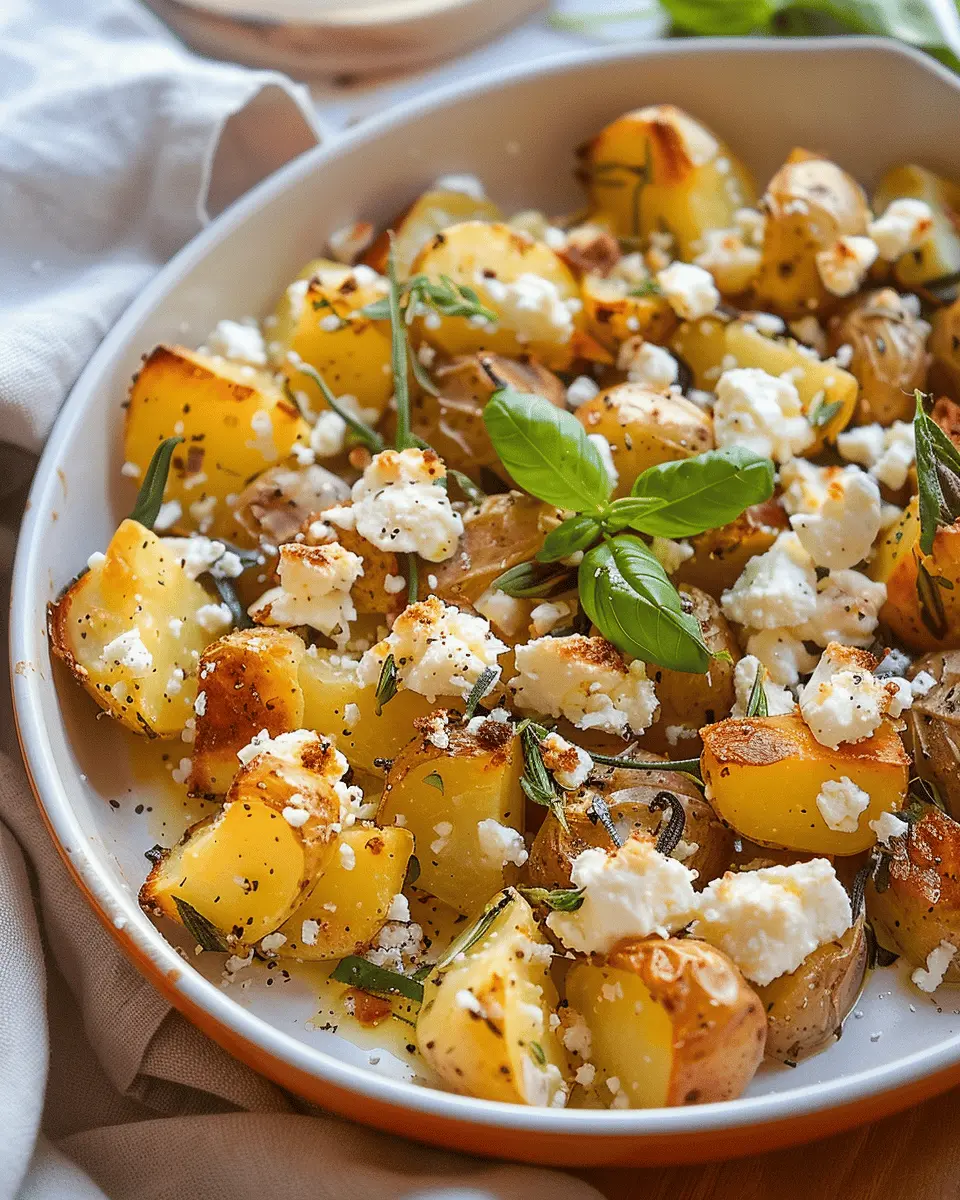 Baked Feta Potatoes: Easy, Cheesy Bliss for Your Dinner Table