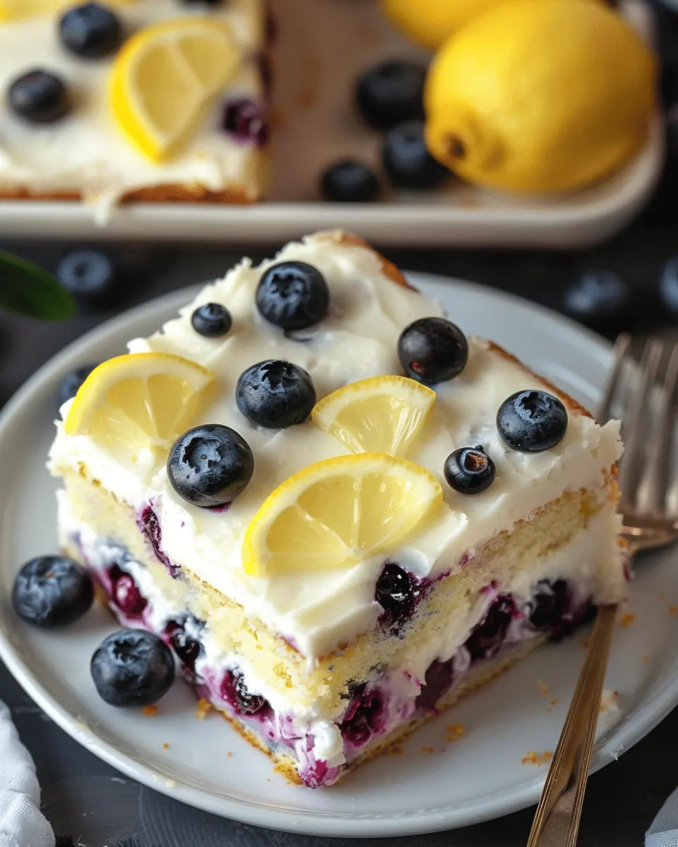Lemon Blueberry Sheet Cake: The Best Summery Delight for You