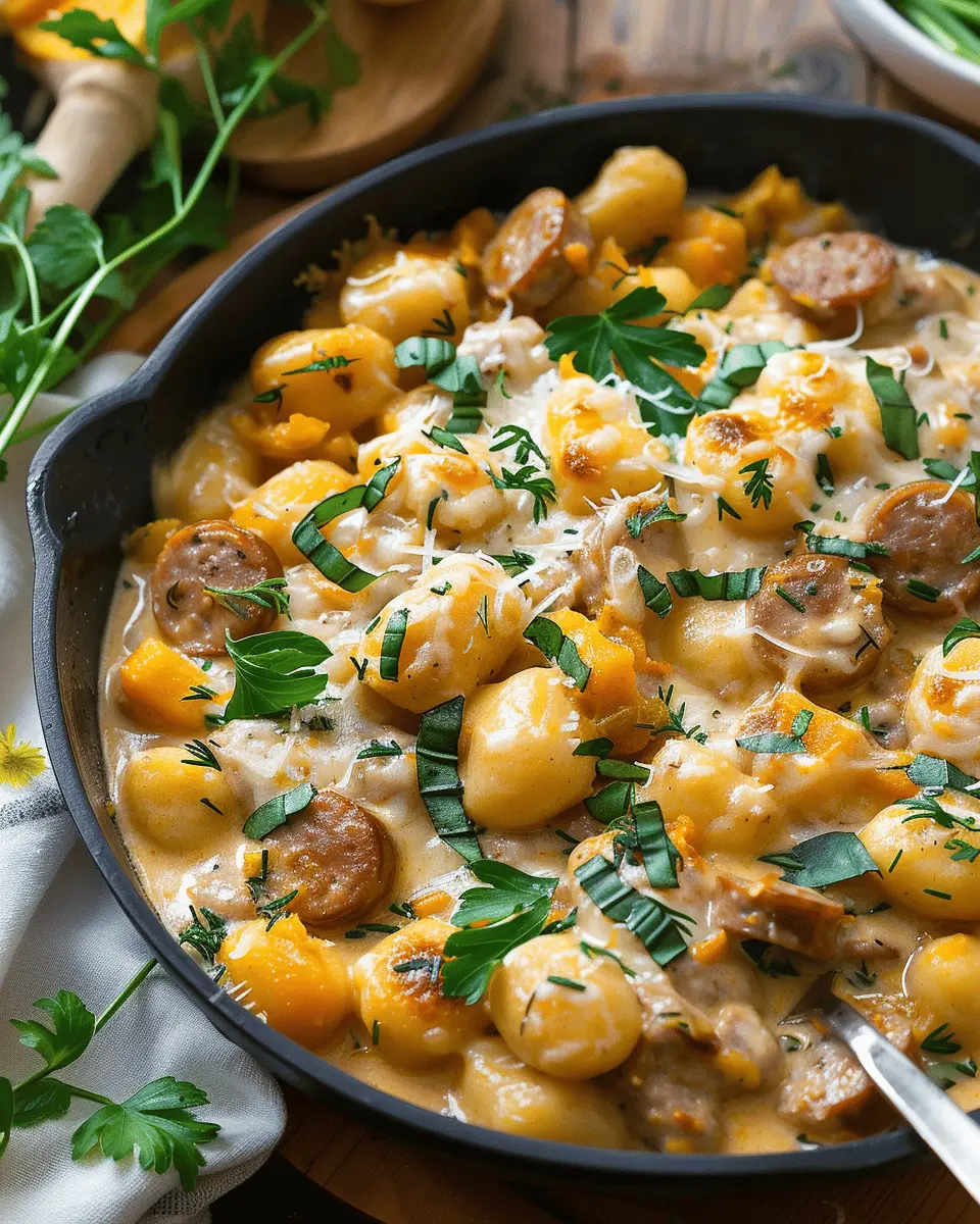 Creamy Butternut Squash Gnocchi with Sausage: A Cozy Dinner Delight