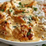 Creamy Smothered Chicken and Rice