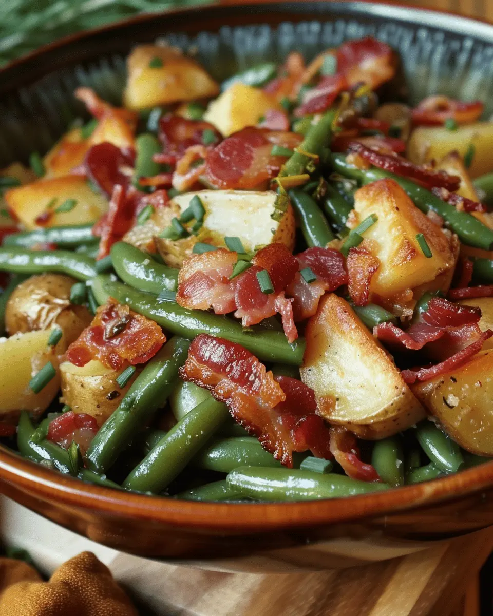 Country Ranch Green Beans and Potatoes with Turkey Bacon Bliss