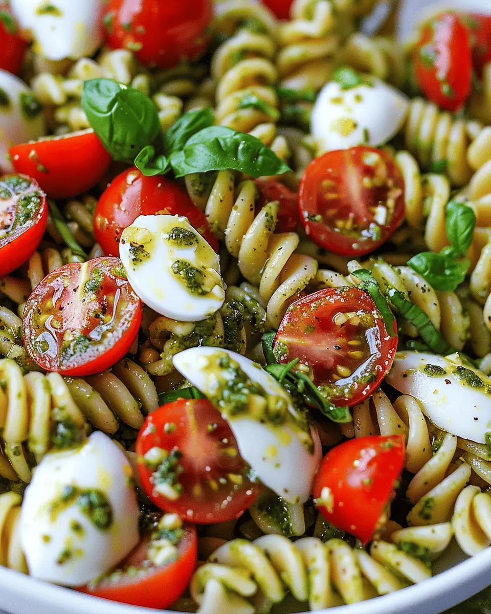 Pesto Caprese Pasta Salad: The Best Easy Recipe for Summer Fun