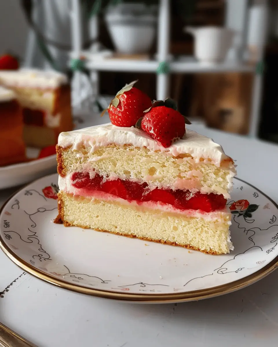 Sponge Cake Butter Cream Strawberry Sauce Filling: A Joyful Treat
