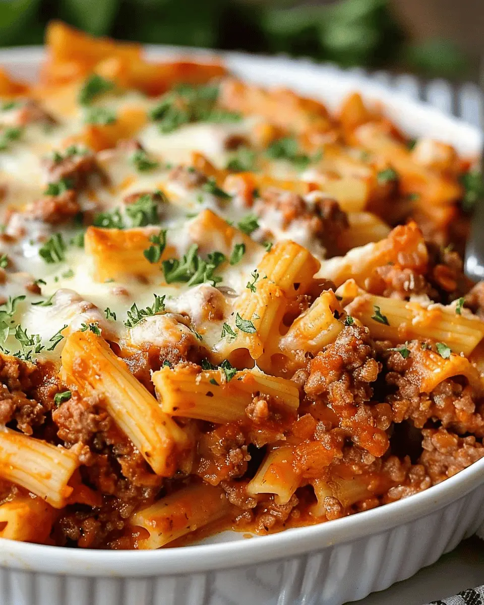 Ground Beef and Pasta Casserole: Easy Comfort Food Delight