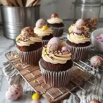 Cupcakes chocolat de Pâques