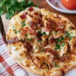 Air Fryer Copycat Panera Flatbread Chipotle Chicken and Bacon Pizza