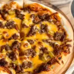 Air Fryer Cheeseburger Pizza