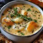 Hearty Cheddar Garlic Herb Potato Soup Recipe