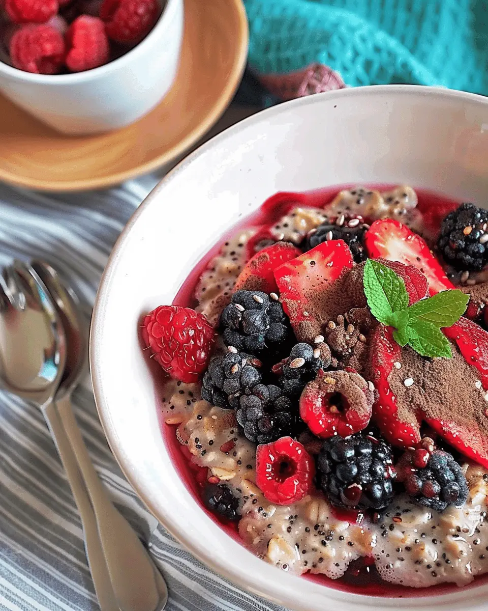 Oatmeal with Berries and Nuts: Easy, Nourishing Breakfast Delight