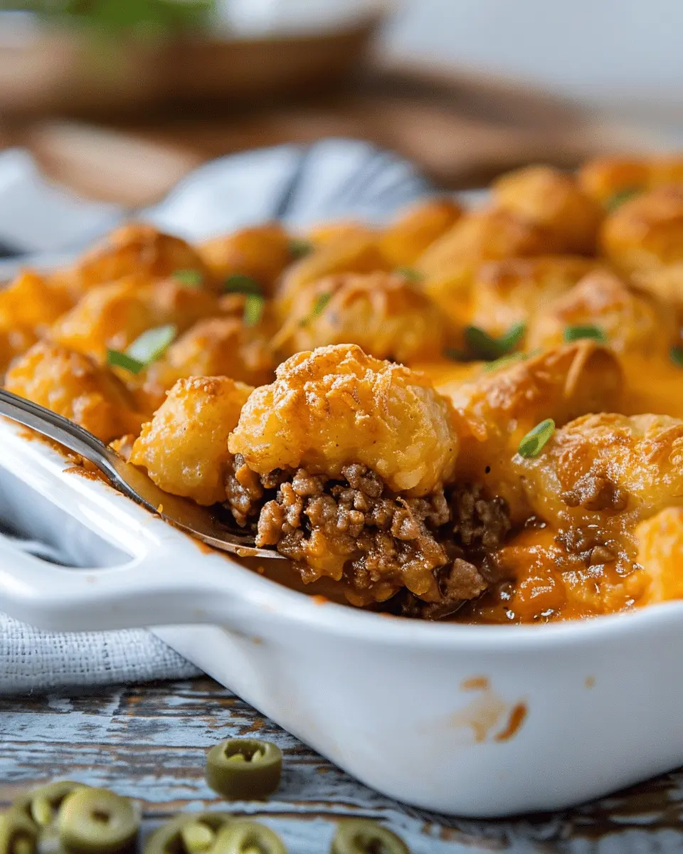 Tater Tot Casserole with Ground Beef: A Cozy Family Favorite